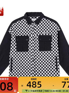 VANS范斯女子CHECKER BLOCKING运动休闲长袖衬衫VN000NFAEC5