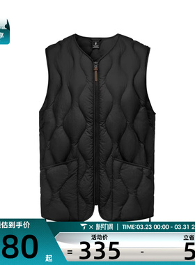 SKECHERS斯凯奇男女运动休闲羽绒马甲L425U007-0018