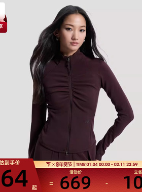 adidas阿迪达斯女子GATHER JACKET运动健身夹克外套KU5376