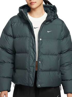 NIKE耐克女子DWNFL METRO PFR宽松休闲连帽羽绒服IH0728-390