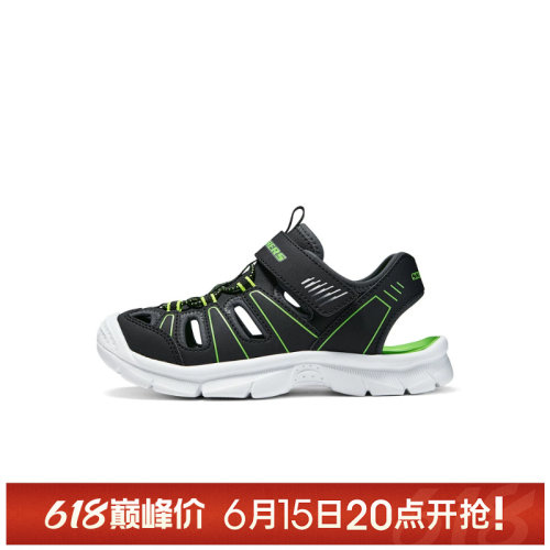 【TOP】SKECHERS斯凯奇儿童ATHLEISURE运动休闲凉鞋406520L-BKLM