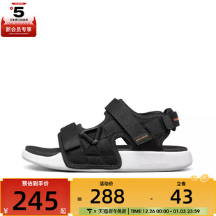 SKECHERS斯凯奇男子ATHLEISURE运动休闲凉鞋 BLK 237292