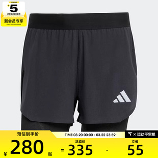 adidas阿迪达斯男子adi365 2in1 M运动休闲短裤KE2286