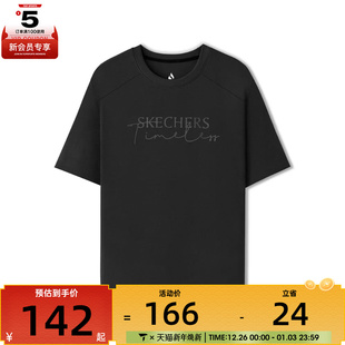 SKECHERS斯凯奇男子运动休闲短袖 03B6 T恤L225M030