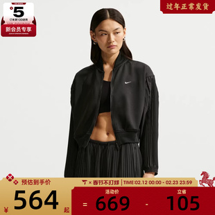 NIKE耐克女子AS W NSW PLEATED运动健身夹克外套IQ0437-010