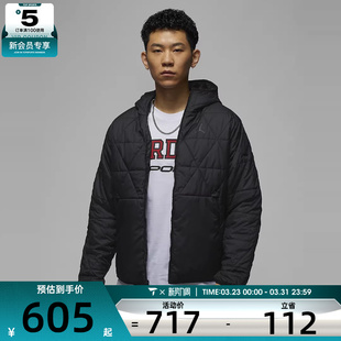 NIKE耐克男子JORDAN篮球夹克舒适休闲保暖棉服外套FZ3163 010