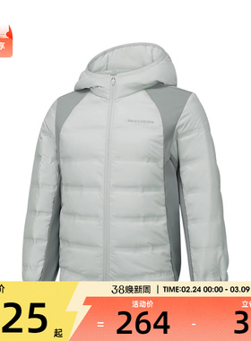 SKECHERS斯凯奇大童运动休闲羽绒服P425K045-004T
