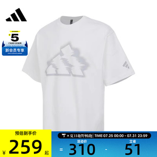 TEE運(yùn)動(dòng)休閑短袖 adidas阿迪達(dá)斯男子FUSTL GFX T恤KB5951