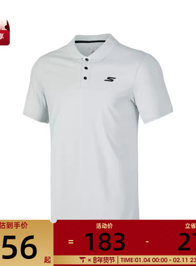 SKECHERS斯凯奇男子运动休闲短袖T恤P324M026-00PD