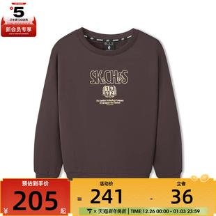 SKECHERS斯凯奇男女运动休闲套头衫 05U5 卫衣L325U086