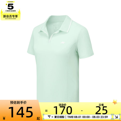 SKECHERS斯凯奇女子运动休闲短袖T恤P225W142-01XB