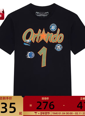 Mitchell&ness中性短袖运动T恤BNN3DP22083-OMABLCKPHA