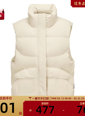 SKECHERS斯凯奇女子运动羽绒马甲L425W021-001J