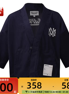 Mitchell&ness中性灯芯绒外套无帽外套MNQTAWTOKJ017-NAY