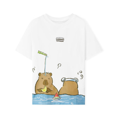 【TOP】SKECHERS斯凯奇大童运动休闲短袖T恤L225K070-0019