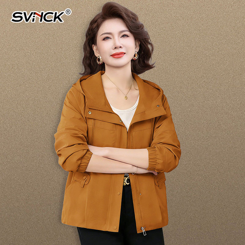 新款洋气上衣女款小个子春装风衣夹克中老年春秋外套女款高级感