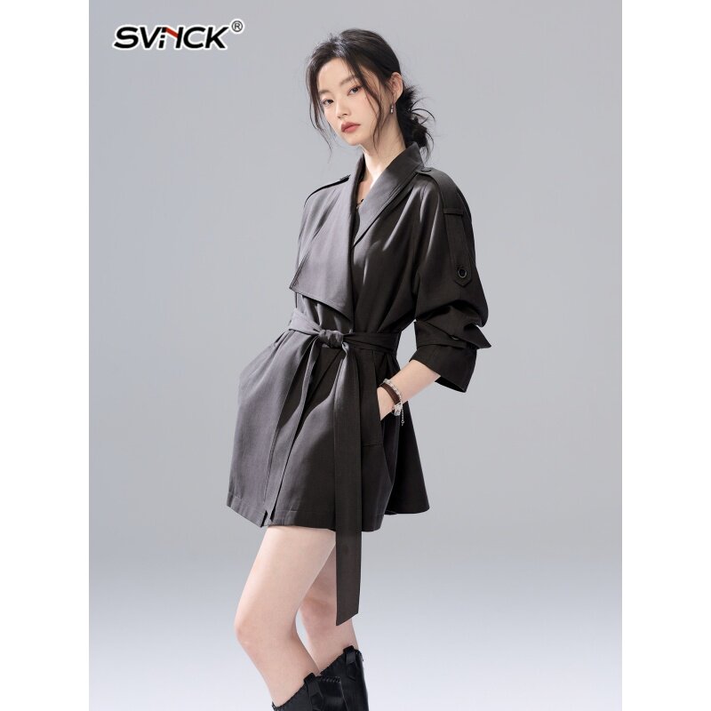 围裹式松弛感宽松风衣女2026新款