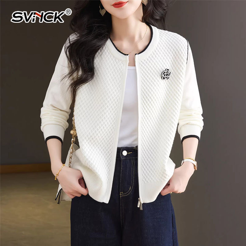 韩式圆领卫衣外套女春秋夹克上衣新款洋气宽松显瘦休闲棒球服