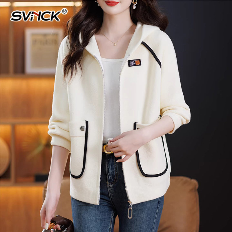 白色连帽短外套女士新款气质穿搭仿双面毛呢子大衣宽松百搭上衣,女装/女士精品,短外套,淘宝优惠券,粉丝福利购,淘宝优惠卷