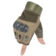 Зеленые перчатки, без пальцев
