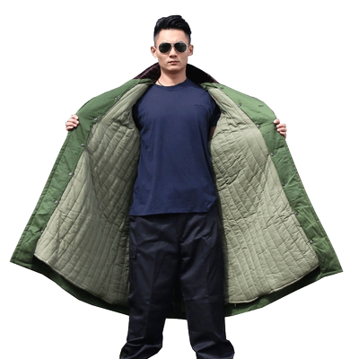 军大衣男冬季加厚长款加绒冷库