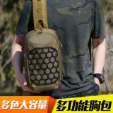 Мужская нагрудная сумка, рюкзак, тактическая сумка на одно плечо, универсальная модная водонепроницаемая поясная сумка