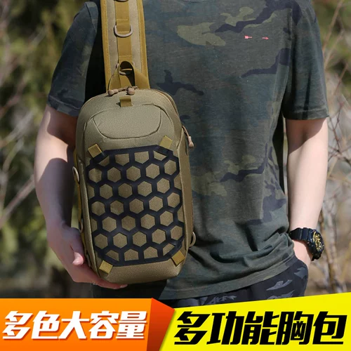 Мужская нагрудная сумка, рюкзак, тактическая сумка на одно плечо, универсальная модная водонепроницаемая поясная сумка