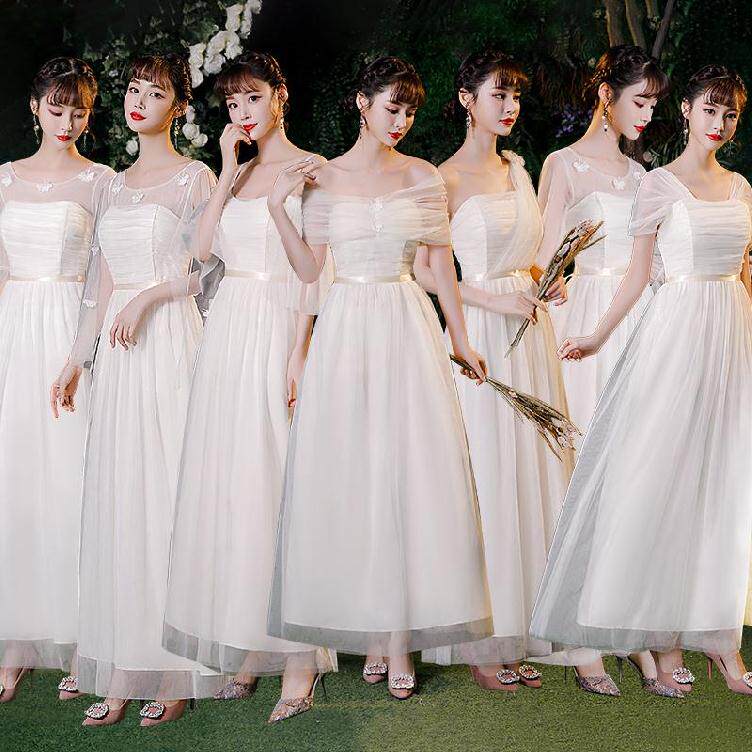 学生大气好看伴娘灰色合唱礼服女大合唱大学生晚礼服气质森系闺蜜|ruв категории Женская одежда, Cвадебные платья, платье/вечернее платье - от Buy2taobao.com для оказания профессиональной услуги покупки агента Taobao