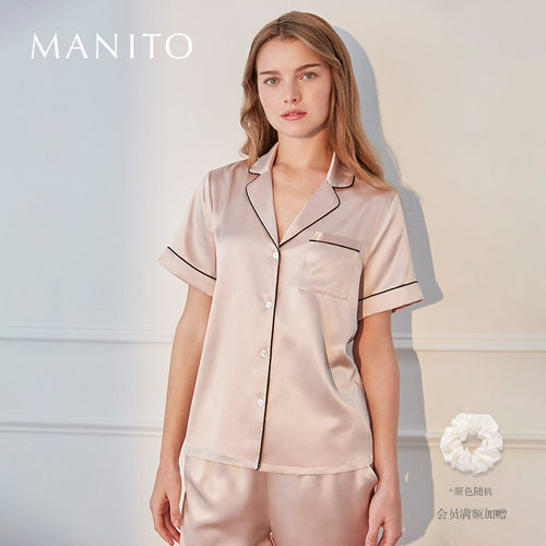 MANITO/曼尼陀真丝睡衣短袖长裤