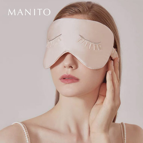 manito/曼尼陀蚕丝睡眠遮光眼罩