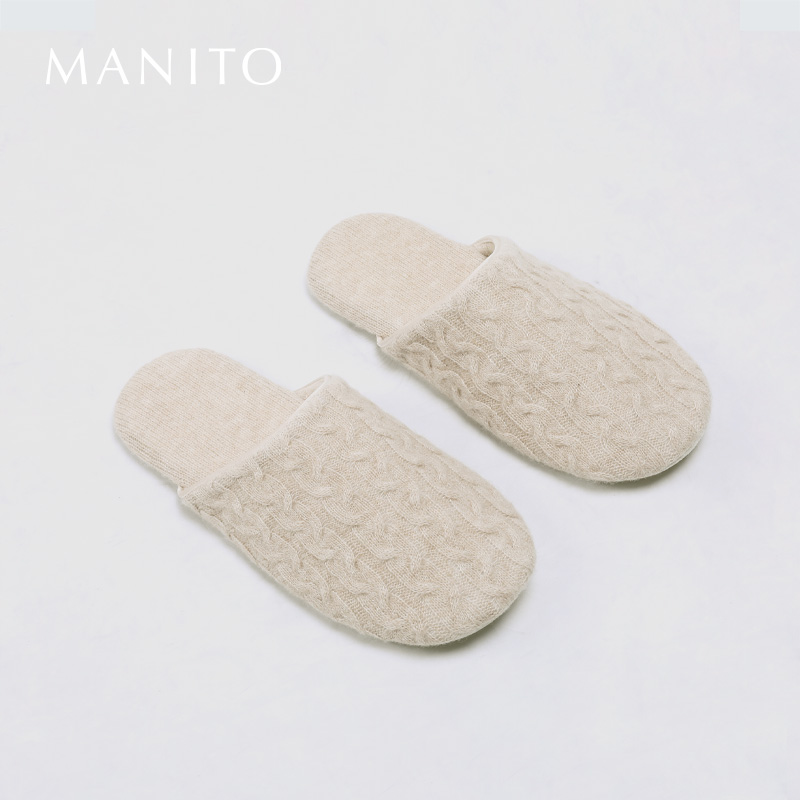MANITO针织保暖拖鞋舒适