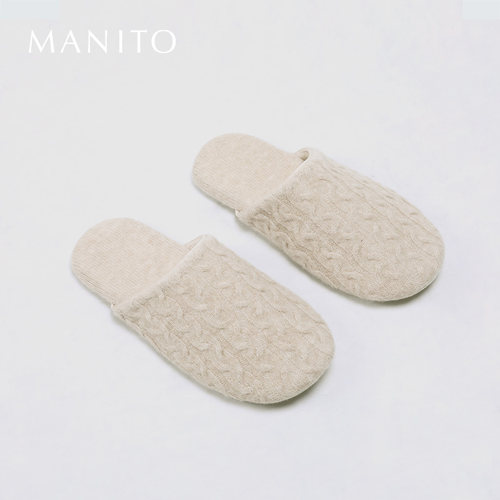 MANITO针织保暖拖鞋舒适