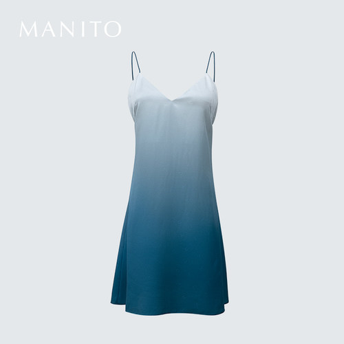 MANITO/曼尼陀Doris渐变色吊带裙