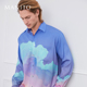 MANITO 可外穿 桑蚕丝印象派云朵油画感衬衫 曼尼陀Dreamy 衬衣
