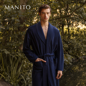 桑蚕丝 针织睡袍优雅舒适经典 MANITO 曼尼陀Bomber男士