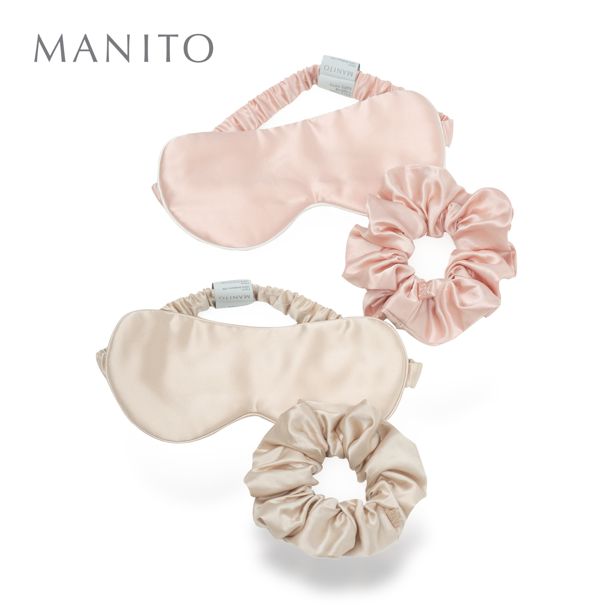 MANITO/曼尼陀 Bestie闺蜜礼盒桑蚕丝眼罩粗发圈