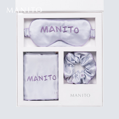 manito真丝眼罩马卡龙色系礼盒
