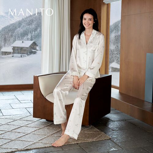 MANITO女士桑蚕丝家居服套装