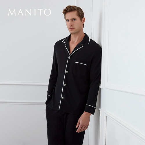 Jersey男士真丝莫代尔睡衣套装