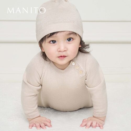 MANITO/曼尼陀 Mellow婴儿针织连体衣套装秋冬保暖婴儿爬行服