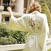 MANITO 曼尼陀Balloon睡袍 热气球钉珠奢华真丝睡袍家居服春夏