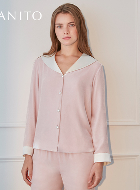 MANITO/曼尼陀Calla真丝丝绒睡衣套装高级桑蚕丝家居服