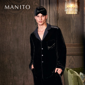 家居服睡衣男士 丝绒套装 高级感 曼尼陀Rome男士 MANITO