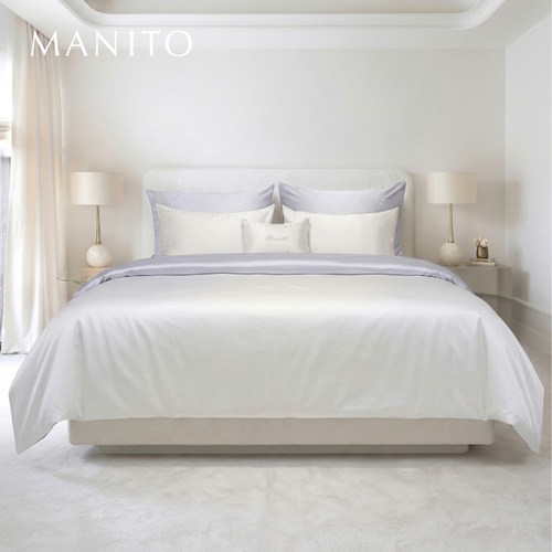 MANITO/曼尼陀Color Dots 床单四件套桑蚕丝被套枕套柔顺亲肤床品