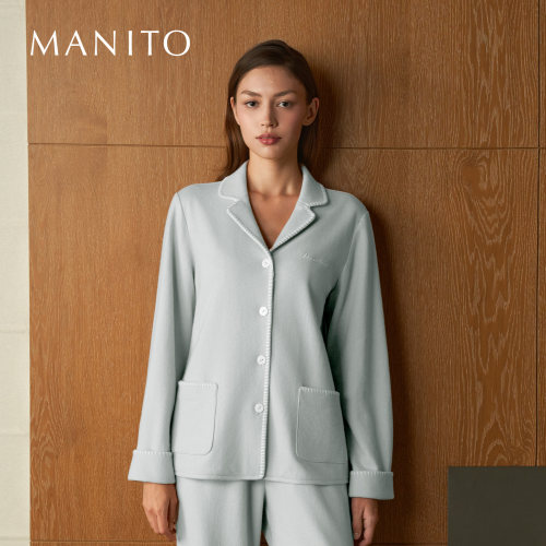 MANITO/曼尼陀Shell 女士桑蚕丝棉羊毛家居服套装柔软秋冬保暖