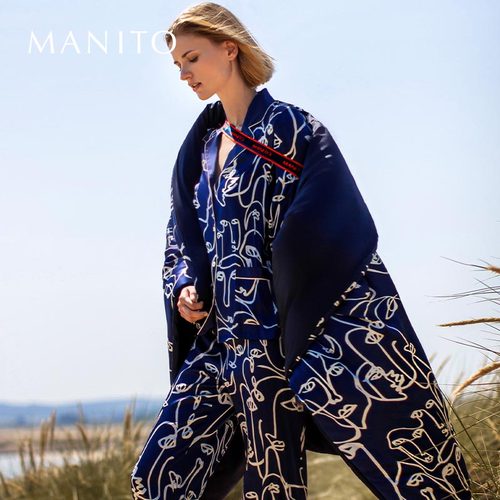manito曼尼陀真丝睡衣套装