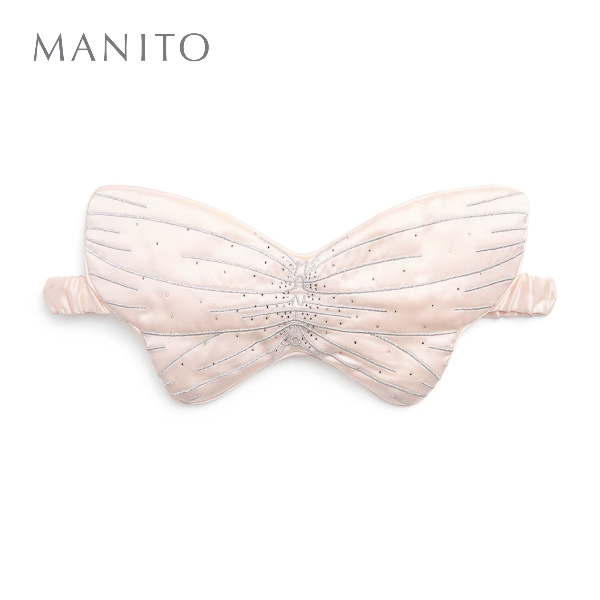 manito桑蚕丝蝴蝶造型眼罩图片