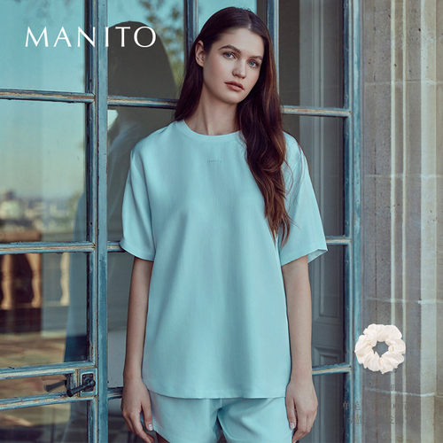 manito桑蚕丝可外穿两件套