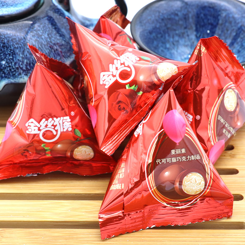 金丝猴麦丽素结婚喜糖500g1斤/60小包代可可脂巧克力休闲零食糖果