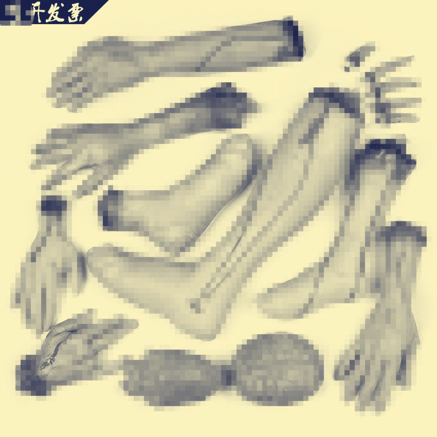 万圣节夜道具鬼屋密室逃脱恐怖装扮假血手血脚断臂残肢血腥装饰品